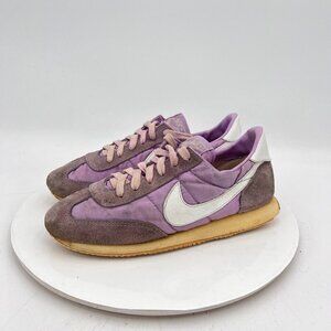 Vintage Nike Women Size 7.5 Purple Nylon Suede Training Shoea Made In Philipines